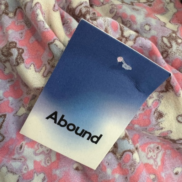 ABOUND Dusty Pink and Purple V Neck Long Sleeve Top NWT - Picture 3 of 7